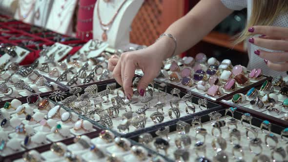 Silver Ring Selection In Jewellry