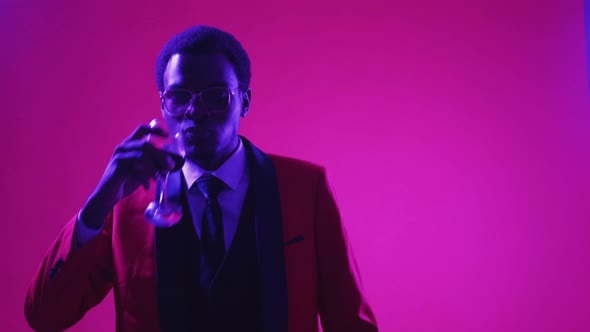 Gentleman Party Festive Joy Guy Dancing Drinking alt