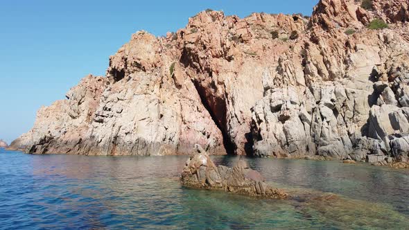 Sardinia, a pair of cormorants lying on the granite rocks. alt