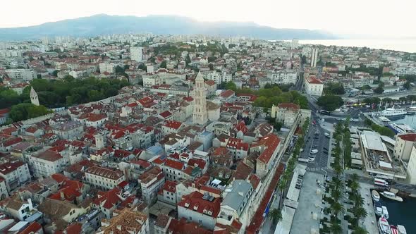 Historical city Split in Croatia.Balkans alt