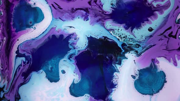 Abstract flow of liquid paints in mix alt