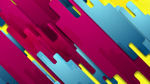Colorful Geometric Hi-tech Abstract Shapes