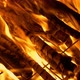 Camp Fire Grill Burning At Night - VideoHive Item for Sale