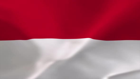 Monaco Waving Flag Animation 4K Moving Wallpaper Background alt