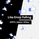 Like React Emoji Falling - VideoHive Item for Sale