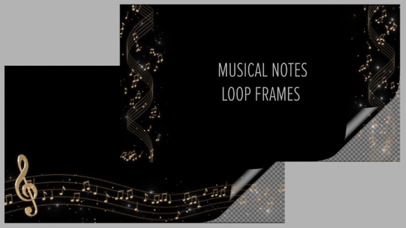 Musical Notes Loop Frames