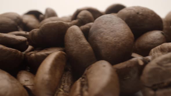 Panning Footage of Coffee Beans alt