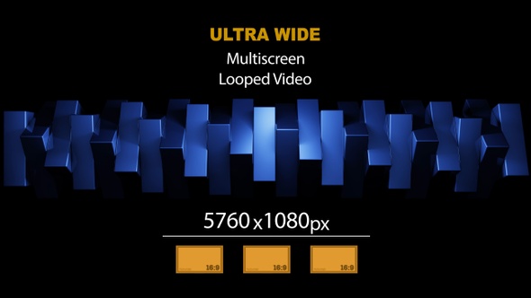 UltraWide HD Cubes Rotation 04