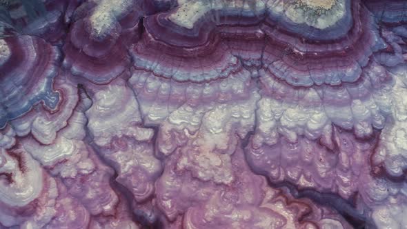 Majestic Purple Pink Lilac Deep Blue Colorful Landscape Wavy Pattern Surface alt