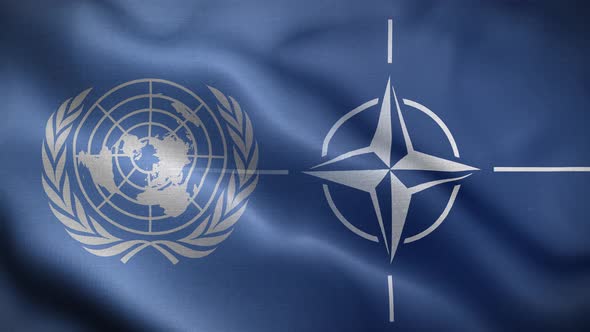 Nato UN Flag Loop Background 4K