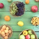Fruits on Green Ecological Background - VideoHive Item for Sale