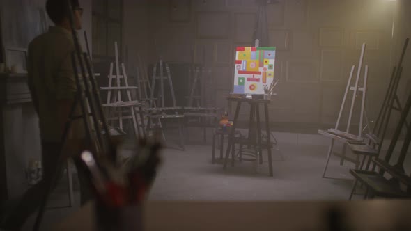 Male Artist Entering Craft Room alt