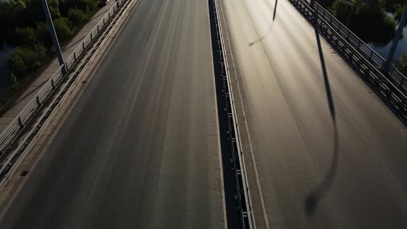 Car Traffic Against the Backlight alt