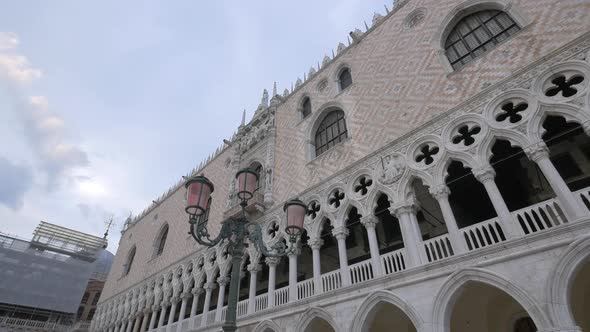 Low angle shot of Palazzo Ducale