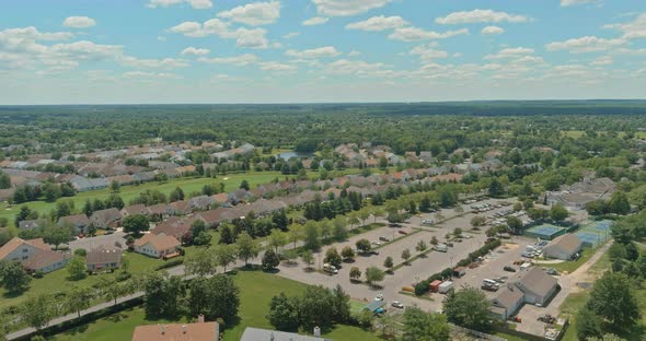 American Countryside View the Small Town in Cranbury New Jersey of Summer Seasonal Landscape alt