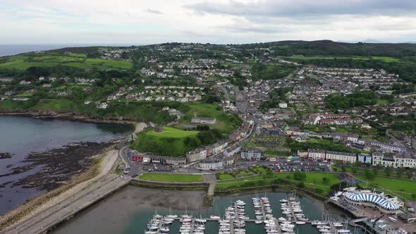 Aerial View of Howth Harbour and Village, Ireland