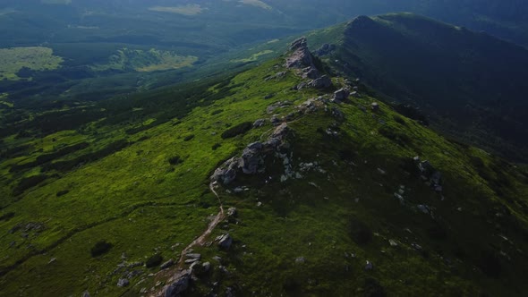 Aerial View of Carpathian Mountains rage alt