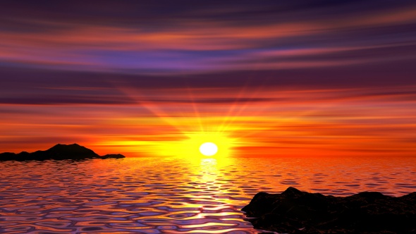 Sunrise Water Loop Background