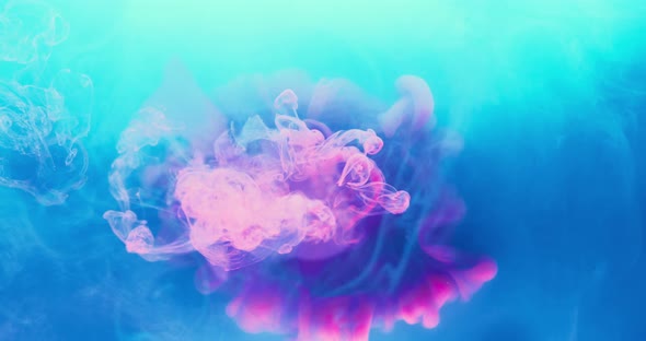 Color Explosion Paint Water Splash Pink Blue Cloud alt