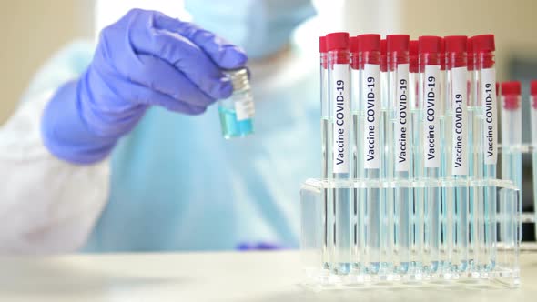 Work Creation Vaccine Against Coronavirus COVID19 Laboratory alt