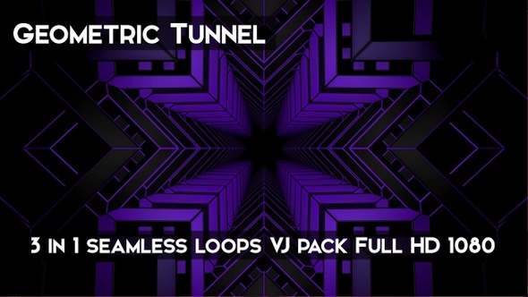Geometric Tunnel VJ Loops alt