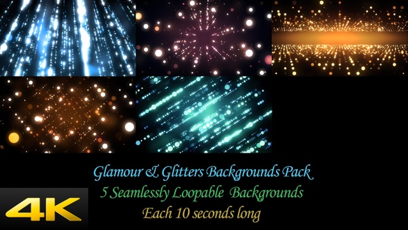 Glamour And Glitters Backgrounds Pack