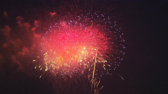 Colorful Fireworks Explosions