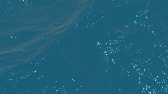 Animation Surface of the Sea or Pool with Fine Waves and Glare From the Sun