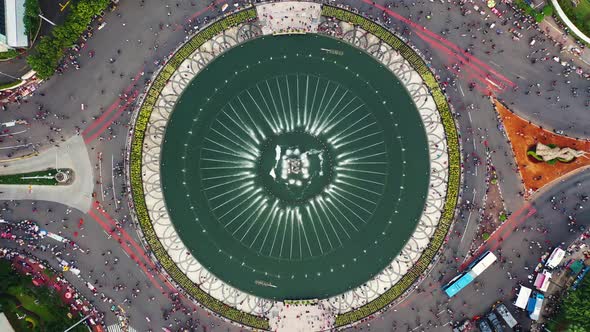 View Of The Big Fountain From Above