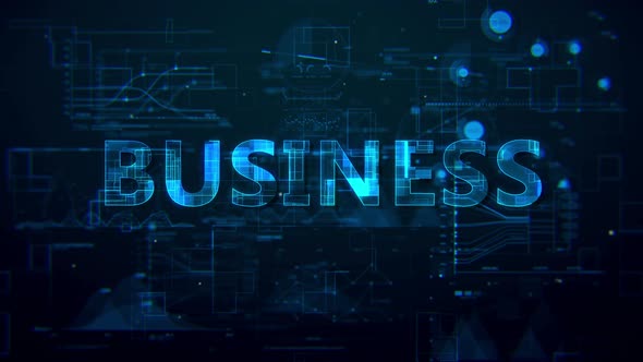 Business Digital Data Text 4k 
