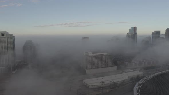 Foggy Soldier Field Home of the Chicago Bears alt