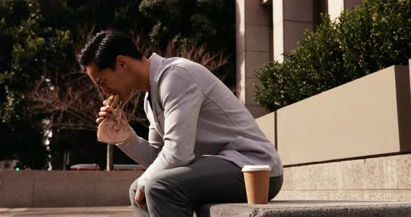 Young professional man on the go alt