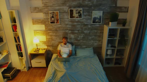 Typing an E-mail Before Going To Sleep alt