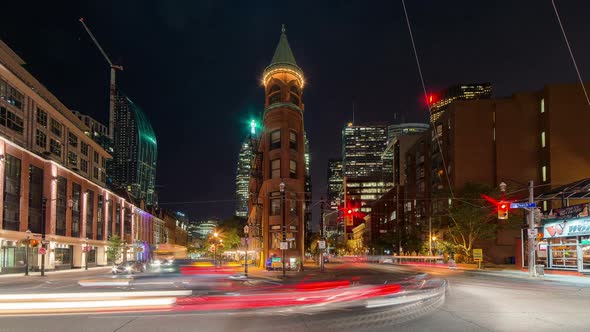 Toronto, Canada - Timelapse - Wellington Street East, Stock Footage