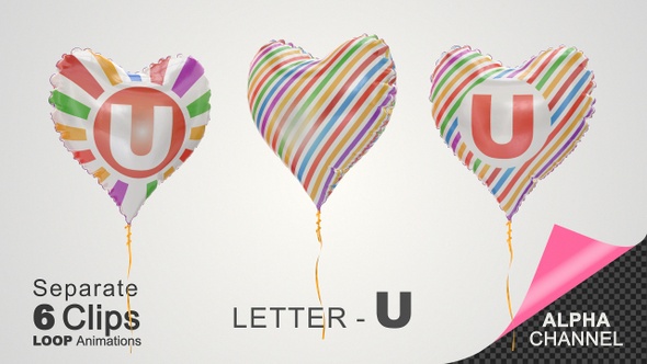 Balloons with Letter – U