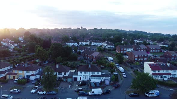 Aerial British Town