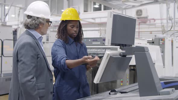 African American Female Industrial Professional alt