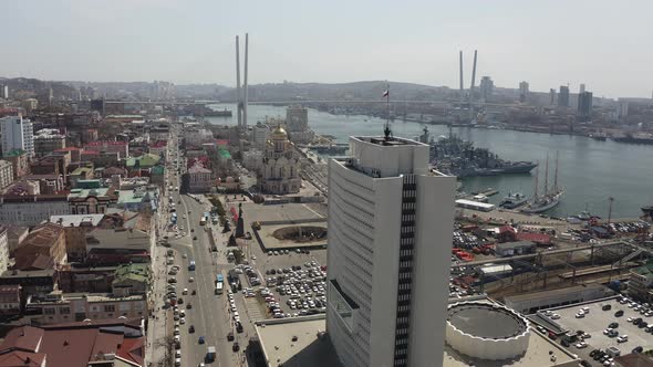 Aerial View From the Air Square of the Soviet Power Fighters alt