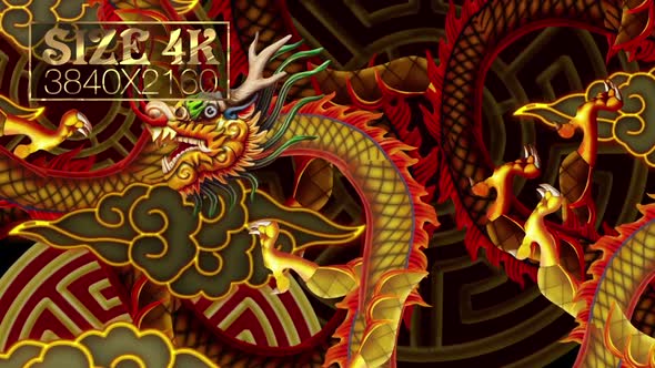 Ethnic Chinese Dragon 4K 01