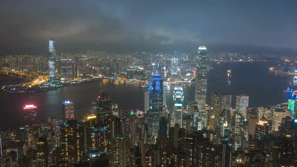 Hongkong City Night Light