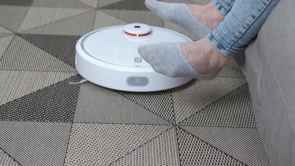 Modern vacuum cleaner.  alt