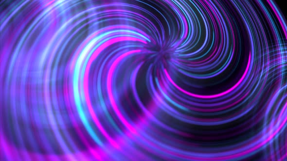 bright ultraviolet motion background line by line form a neon spiral animations