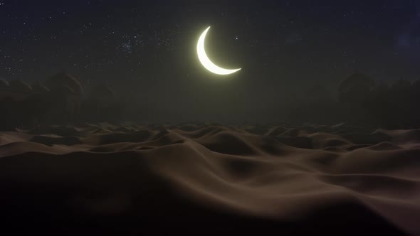 Desert Dune Nighttime In The Ramadan 03 HD alt
