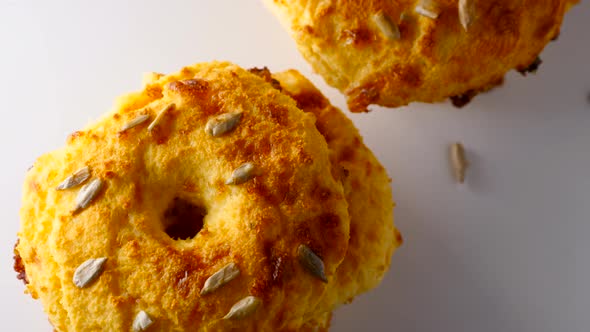 Handmade Keto Bagels for Healthy Low Carb Breakfast Fresh Ketogenic Buns alt