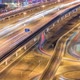 Sheikh Zayed Road Traffic in Dubai Marina and Jumeirah Lakes Towers Districts Night Timelapse - VideoHive Item for Sale