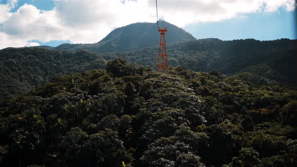 View From the Car Driving By the Asphalt Road in Bavaro Dominican Republic alt