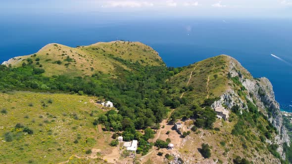 Capri Mountains and Sea in Summer Season alt