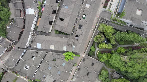 Overlooking Ancient Town Architecture, alt