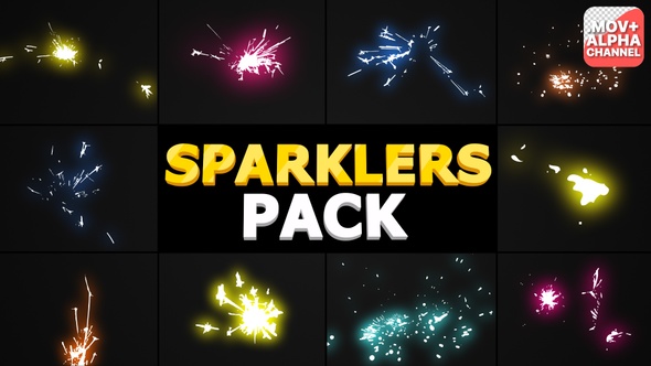 Sparklers Pack | Motion Graphics