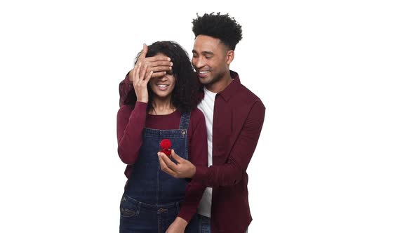 Man Surprising His Girlfriend with a Proposal and Girl Reject the Proposal. alt